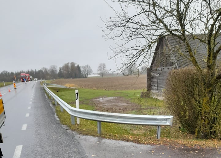 Riigitee 13 Jägala – Käravete km 48,85 põrkepiirete paigaldus