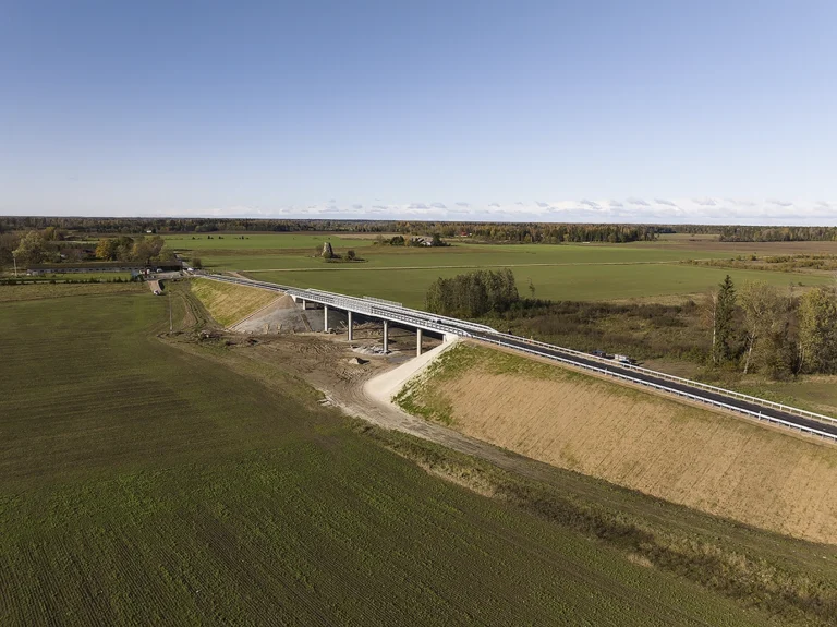 Riigiteel nr 20149 (Kehtna-Põlma) asuv Rail Baltica maanteeviadukt