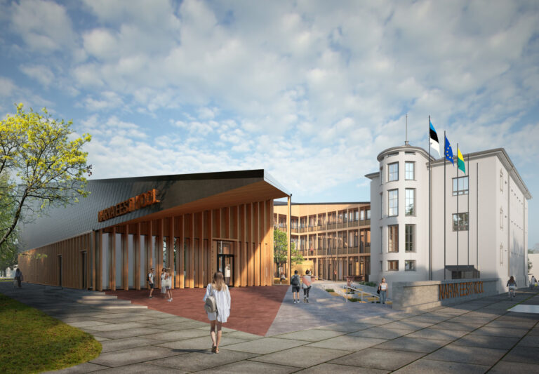 Narva Eesti kooli õppehoone taktiilsed tähised